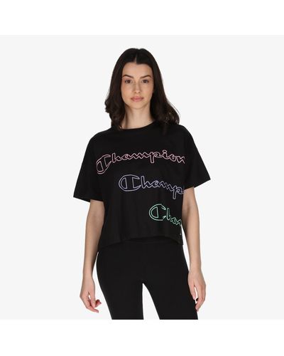 Champion T-shirt /mädchen - Schwarz