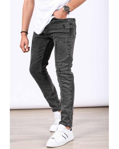 Madmext E skinny fit-jeans - Schwarz