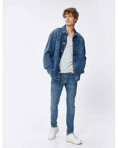 Koton Super skinny fit jeans – justin jean - Blau