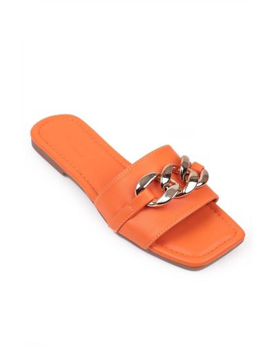 Capone Outfitters Capone single band chain hausschuhe - Orange