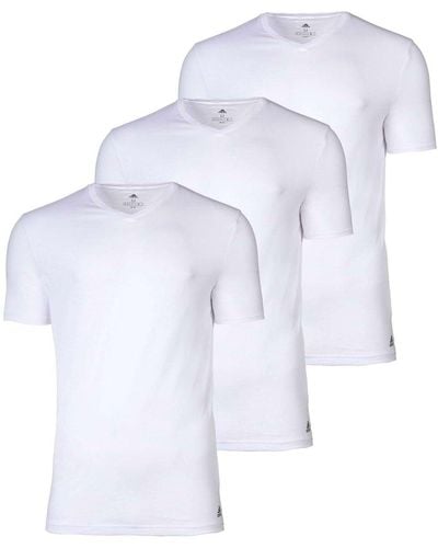 adidas T-shirt 3er pack, active core cotton, v-ausschnitt, uni - Weiß