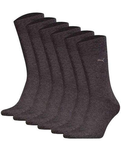 PUMA Socken 6er pack, classic, curz, logo, einfarbig - Grau