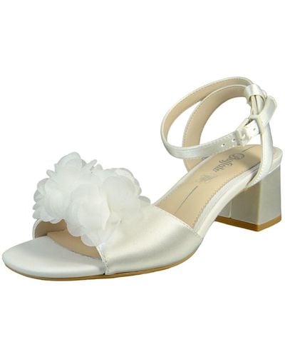 Buffalo Komfort sandalen lucy rose hochzeit 1291421 ivory polyester mit perfect fit memory foam - Natur