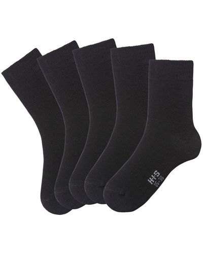 H.i.s. Socken unifarben - 43-46 - Schwarz