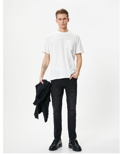 Koton Skinny-fit-jeans – michael jean - Weiß