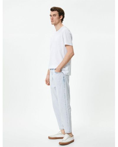 Koton Jeans straight - Weiß