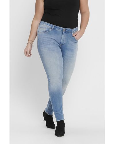 ONLY Jeans in großen größen in mit skinny-bein und beindetails carwilly - Schwarz