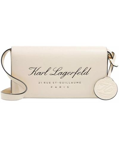 Karl Lagerfeld Hotel karl flap shb tech leder mandel - Natur