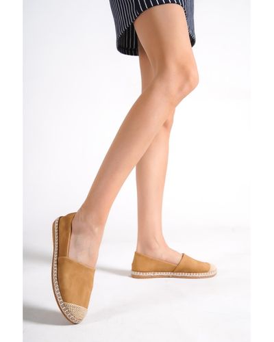 Capone Outfitters Capone camel espadrille - Weiß