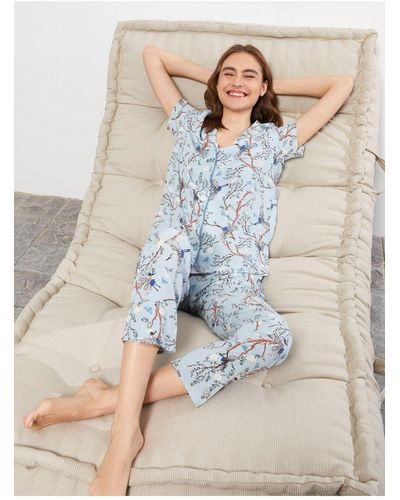 LC Waikiki Pyjama set print - Blau