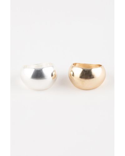 Defacto Ring 2-teilig gold silber c7110axns - Lila