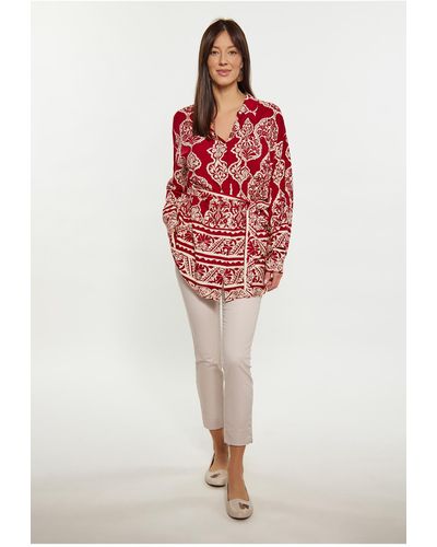 Usha Bluse relaxed fit - Rot