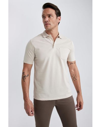 Defacto Poloshirt regular fit - Weiß