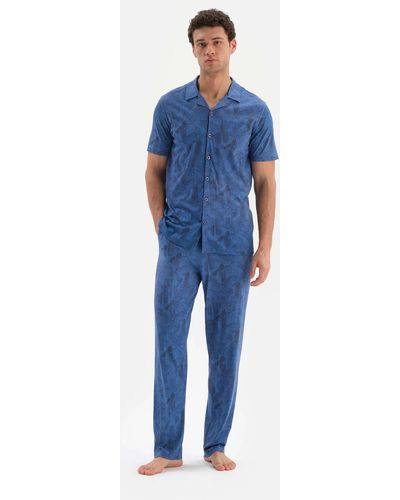 Dagi Pyjama print - Blau