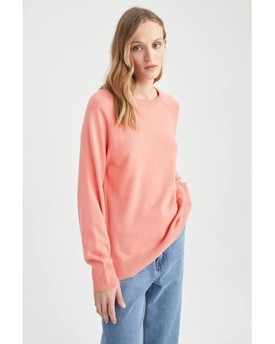 Defacto Pullover relaxed fit - Orange