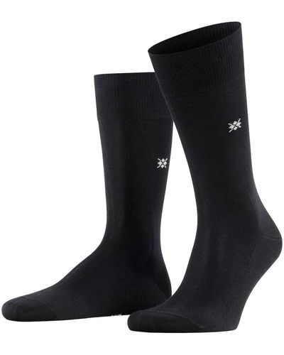 Burlington Socken dublin, kurzstrumpf, logo, one size, einfarbig - Schwarz