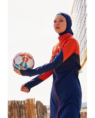 Marina H2o swim series marineblauer hijab-badeanzug