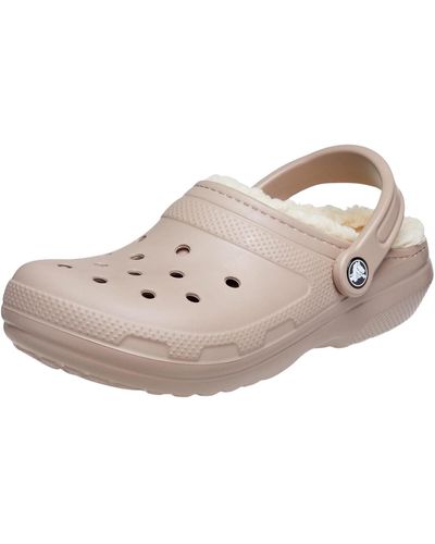 Crocs™ Sandale gefütterter clog mit flauschigem futter und fersenriemen - Pink
