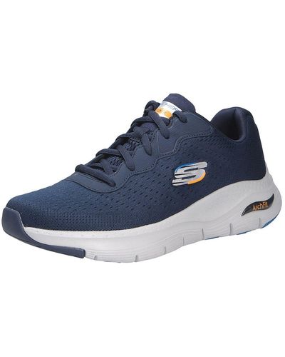 Skechers Sneaker flacher absatz - Blau