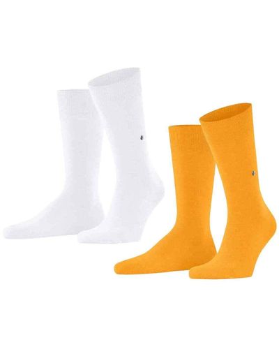 Burlington Socken everyday 2er pack baumwolle, uni, onesize, 40-46 - Orange