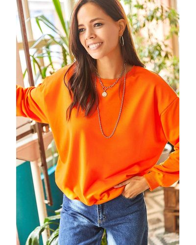 Olalook Sweatshirt oversized - Orange