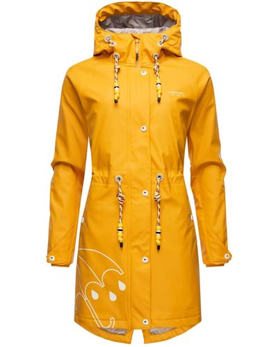 Marikoo Regenmantel tanzender regenschirm - Gelb