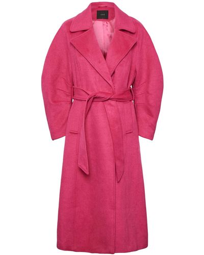 Y.A.S Klassischer mantel zweireihig - Pink
