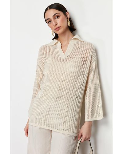 Trendyol Pullover relaxed fit - Natur