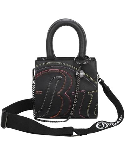 Buffalo Boxy11 mini bag handtasche 17,5 cm - Schwarz