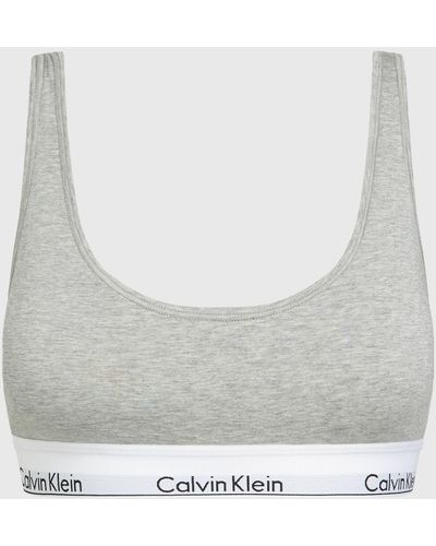 Calvin Klein Leicht gefüttertes bralette - Grau