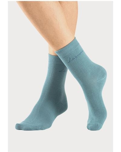 Lascana Socken unifarben - Blau