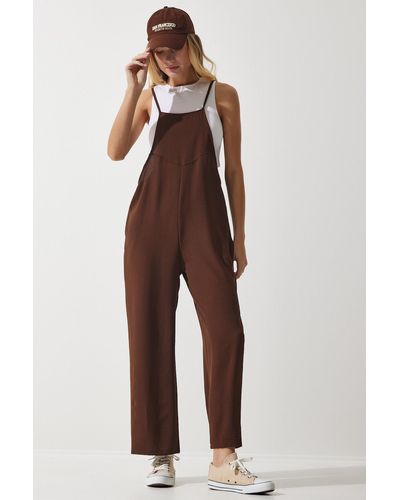 Happiness İstanbul Happiness istanbul jumpsuit regular fit - Braun