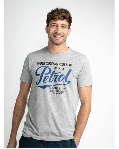 Petrol Industries T-shirt figurbetont - Weiß