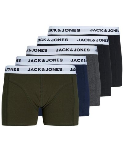 Jack & Jones Jack jones weiche, farbige 5er-pack boxershorts - Grün