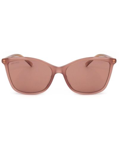 Jimmy Choo Sonnenbrille braun - Pink