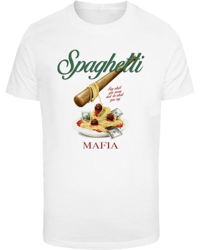 Mister Tee Spaghetti mafia tee - Weiß