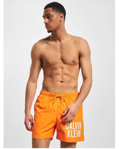 Calvin Klein Underwear medium drawstring badeshorts - Orange