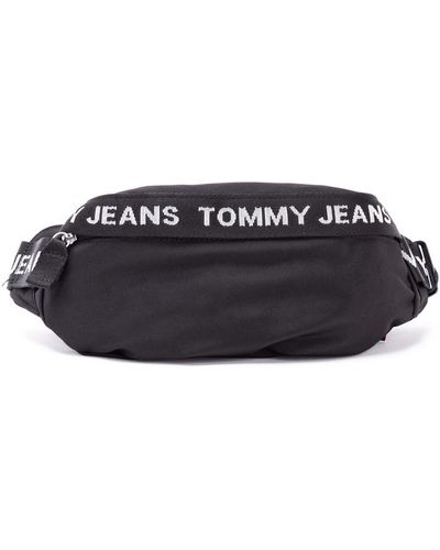Tommy Hilfiger Gürteltasche , einfarbig, aufgesticktes logo, reißverschluss - Schwarz
