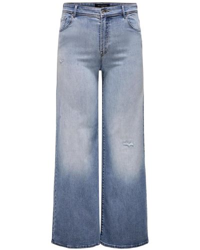 Only Carmakoma Jeans straight - Blau
