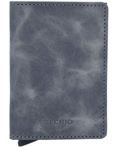Secrid Slimwallet kreditkartenetui rfid schutz leder 6,5 cm - Grau