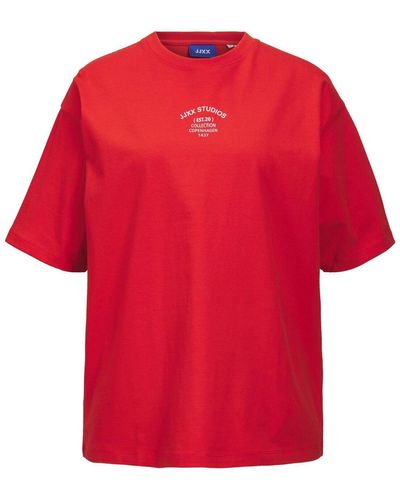 JJXX Jxalva t-shirt bequeme passform und stylisches design - Rot