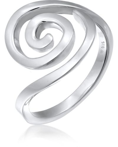 Elli Jewelry Ring spirale organic modern 925 silber - Mehrfarbig