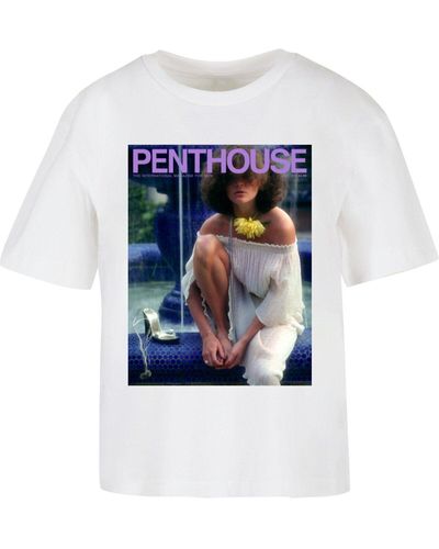 Merchcode Penthouse 1978 cover-t-shirt - Blau
