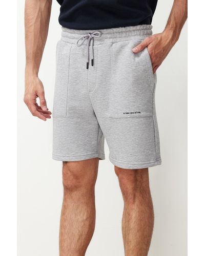 Trendyol Shorts und bermudas mit buchstaben-print , reguläre/normale schnittform - Grau