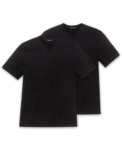 Schiesser Hemd regular fit - Schwarz