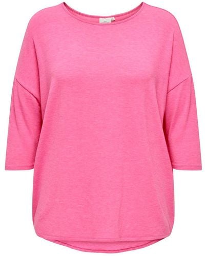 Only Carmakoma Carlamour 3/4 top jrs noos - Pink