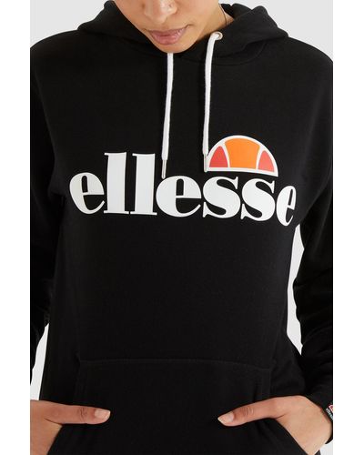 Ellesse Hoodie torices pullover, sweatshirt, pullover, kapuze, logo print - Schwarz