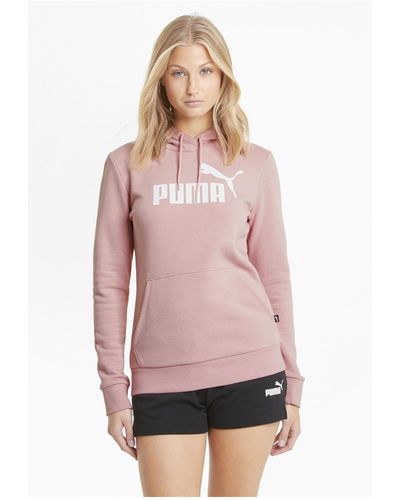 PUMA Essentials logo hoodie - Pink
