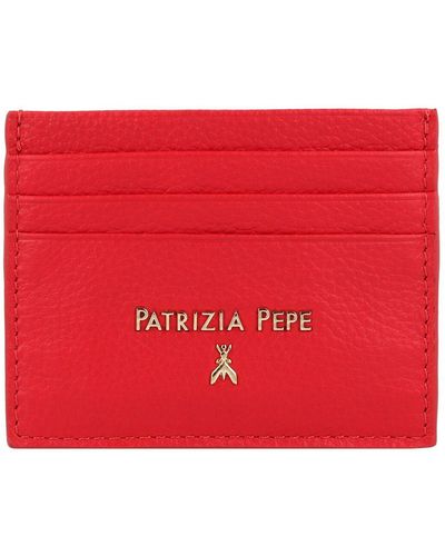Patrizia Pepe Kreditkartenetui leder 10,5 cm - Rot