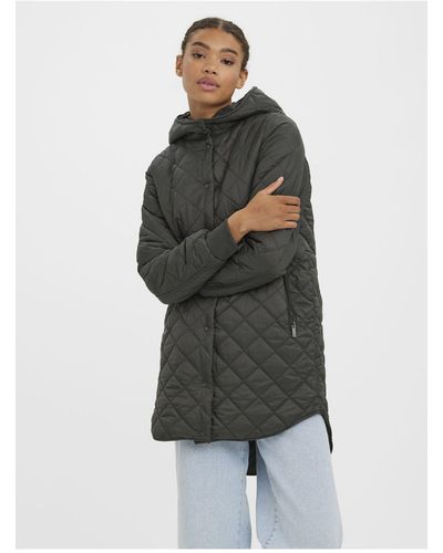 Vero Moda Mantel vmhayle hood 3/4 jacket rep - Grau